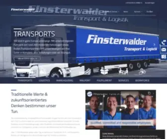 Finsterwalder.com(Logistikdienstleistungen & Transport) Screenshot