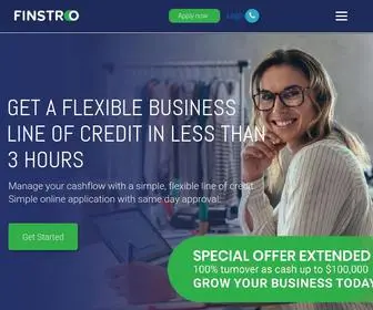 Finstro.com.au(B2B trade payments) Screenshot