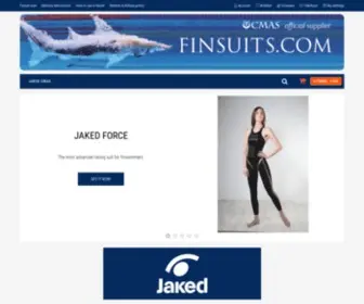 Finsuits.com(Jaked wetsuits) Screenshot