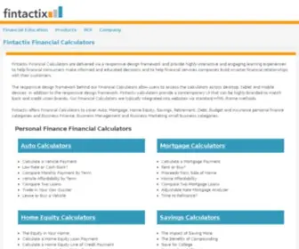 Fintactix.net(Financial Calculators) Screenshot