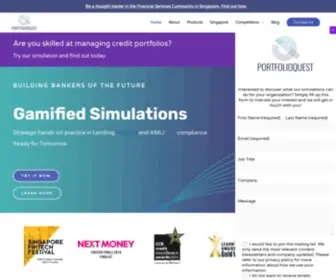 Fintalent.com(Building bankers of the future. PortfolioQuest) Screenshot