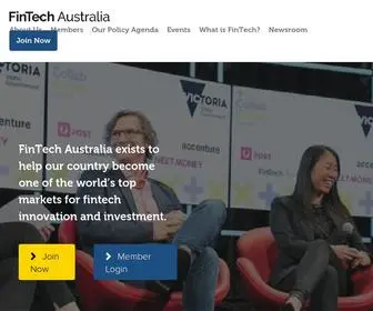 Fintechaustralia.org.au(FinTech Australia) Screenshot