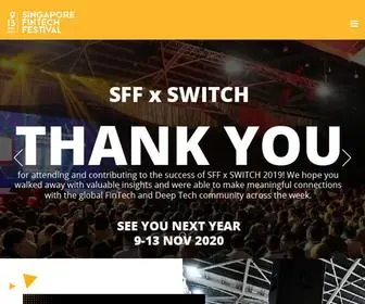 Fintechfestival.sg(Home Page) Screenshot