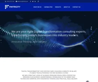 Fintricity.com(Digital Transformation Consulting) Screenshot