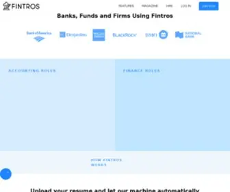 Fintros.com(Finance Career Opportunities) Screenshot
