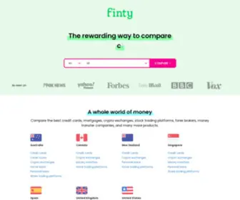 Finty.com(Compare Financial Products with Finty) Screenshot