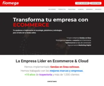 Fiomega.com(Líderes en Ecommerce & Cloud) Screenshot