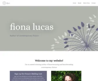 Fiona-Lucas.com(Fiona Lucas Author) Screenshot