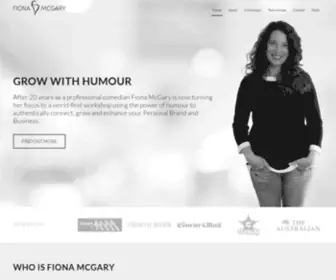 FionamcGary.com(Healing With Humour) Screenshot