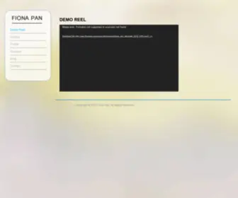 Fionapan.com(Fiona Pan) Screenshot