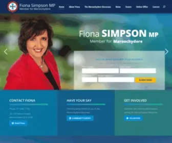 Fionasimpson.com.au(Member for Maroochydore) Screenshot