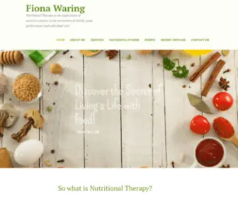 Fionawaring.com(Nutritional Therapist) Screenshot