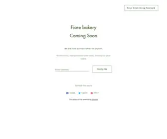 Fiorebakery.com(Fiore bakery) Screenshot