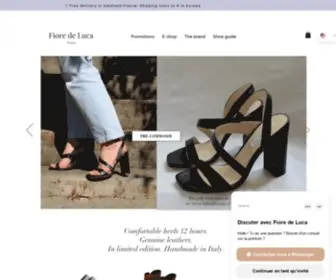 Fioredeluca.fr(Spécialiste chaussures pour femme) Screenshot