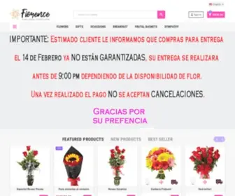 Fiorence.com.mx(Arreglos, ramos de flores, funerarios) Screenshot