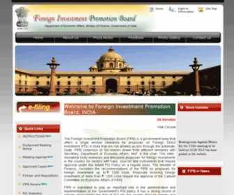 Fipbindia.com(FIPB (India)) Screenshot