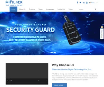 Fipilock.com(China Fingerprint Padlock) Screenshot