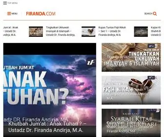 Firanda.com(Website Ustadz DR) Screenshot