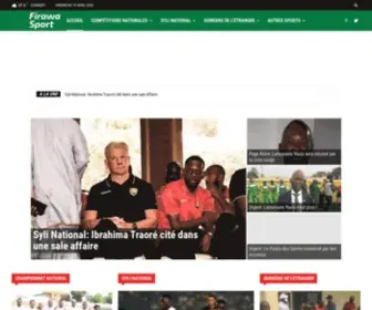 Firawasport.com(L'Actu footballistique de Guinée et d'Afrique. Football) Screenshot