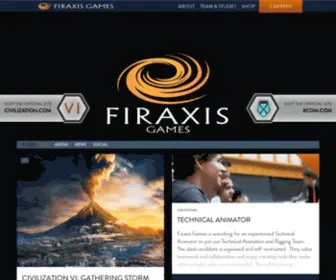 Firaxis.com(Founded in 1996) Screenshot