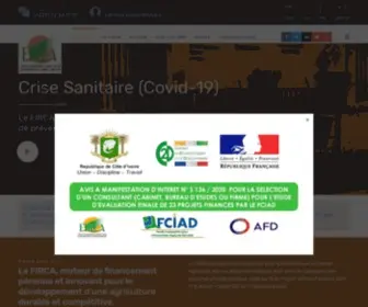 Firca.ci(Fonds Interprofessionnel pour la Recherche et le Conseil Agricoles) Screenshot