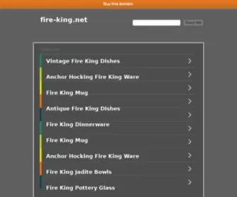 Fire-King.net(The glass collector&#039;s place for information) Screenshot
