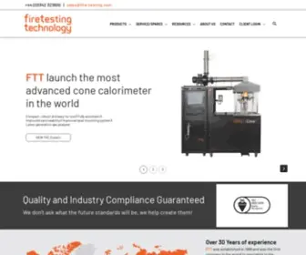 Fire-Testing.com(Fire Testing Instrumentation) Screenshot