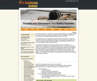 Fireacademyonline.com(Fire Academy Online) Screenshot