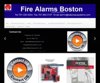 Firealarmsboston.com(Fire Alarms Boston) Screenshot
