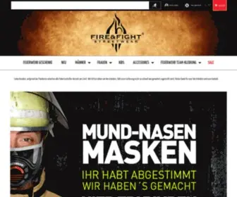 Fireandfight.com(Fire&Fight Streetwear) Screenshot