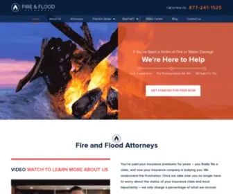 Fireandfloodattorneys.com(Fire & Flood Attorneys) Screenshot