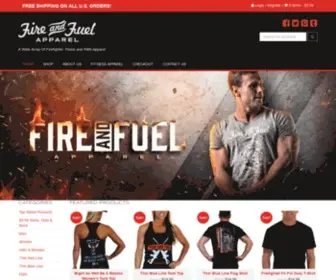 Fireandfuelapparel.com(Fire department apparel store) Screenshot