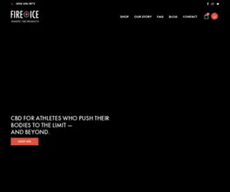 Fireandiceathletics.com(CBD for Athletes) Screenshot