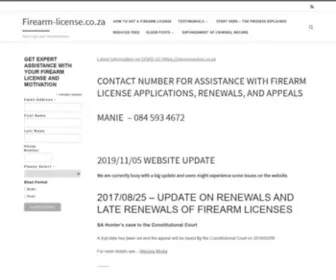 Firearm-License.co.za(HOW TO GET A FIREARM LICENSE) Screenshot