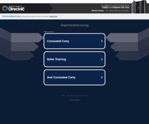 Firearmsalliance.org(firearmsalliance) Screenshot