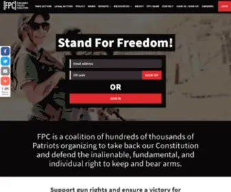 Firearmspolicy.org(Firearms Policy Coalition) Screenshot