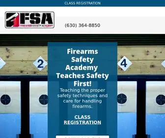 Firearmssafetyacademy.net(Firearms Safety Training) Screenshot