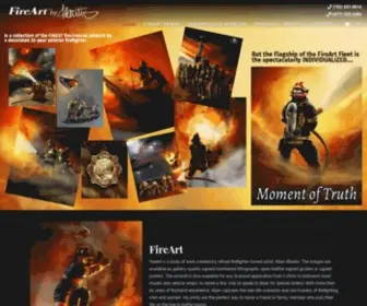 Fireart.com(Firefighter Art) Screenshot