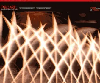 Fireartcorp.com(Professional Fireworks Display Company) Screenshot