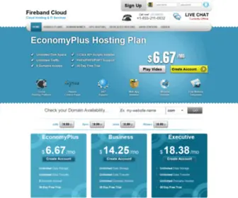 Firebandcloud.com(Web Hosting Company) Screenshot