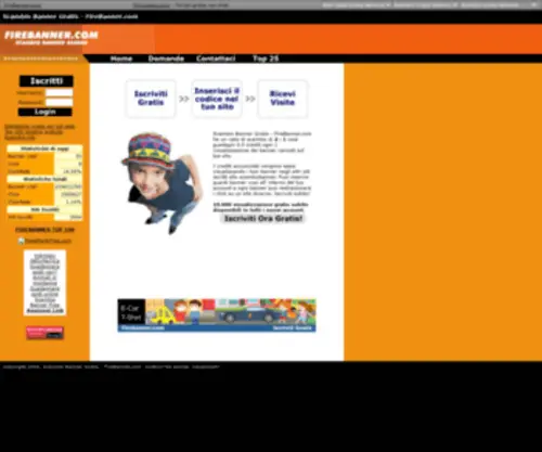 Firebanner.com(Scambio banner) Screenshot