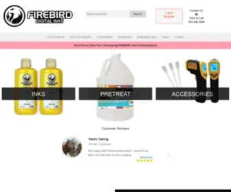 Firebirdink.com(FIREBIRD Direct to Garment Inks and Pretreatments) Screenshot