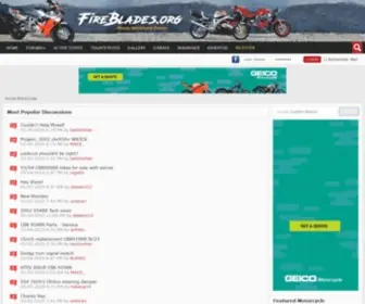 Fireblades.org(Honda Motorcycles) Screenshot