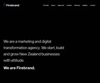 Firebrand.co.nz(Marketing, Website Design and Digital Transformation) Screenshot