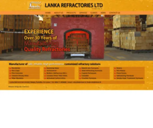 Firebricks.lk(Fire Bricks Supplier and Manufacture) Screenshot