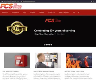 Firecontrolsystems.biz(Fire Safety Equipment) Screenshot