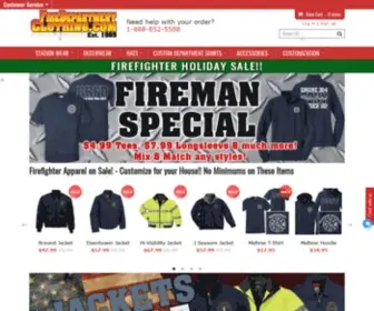 Firedepartmentclothing.com(Fire Department Clothing) Screenshot