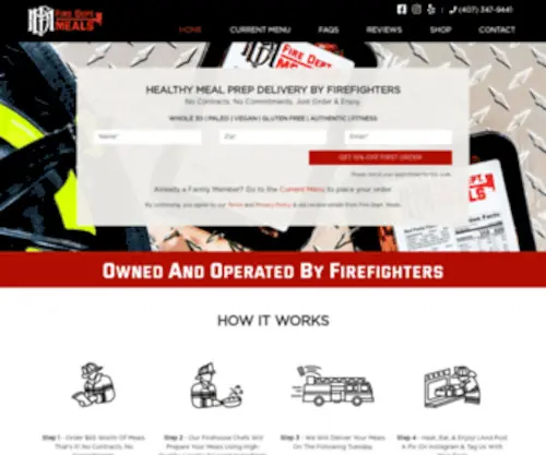 Firedeptmeals.com(Firedeptmeals) Screenshot