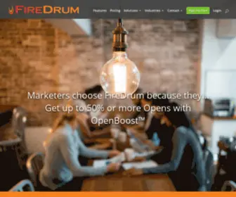 Firedrum.com(FireDrum Email Marketing) Screenshot