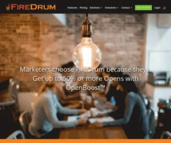 Firedrumemailmarketing.com(Firedrum email marketing) Screenshot
